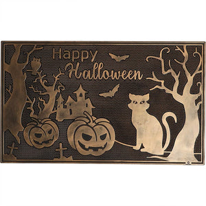 Haunted Halloween Rubber Doormat