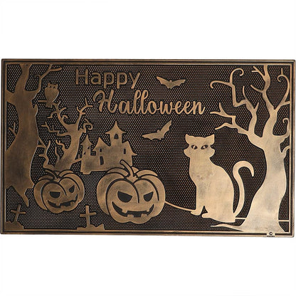 Haunted Halloween Rubber Doormat
