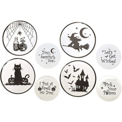 Whimsical Halloween Charger Plates- Set of 4