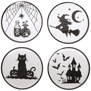 Whimsical Halloween Charger Plates- Set of 4