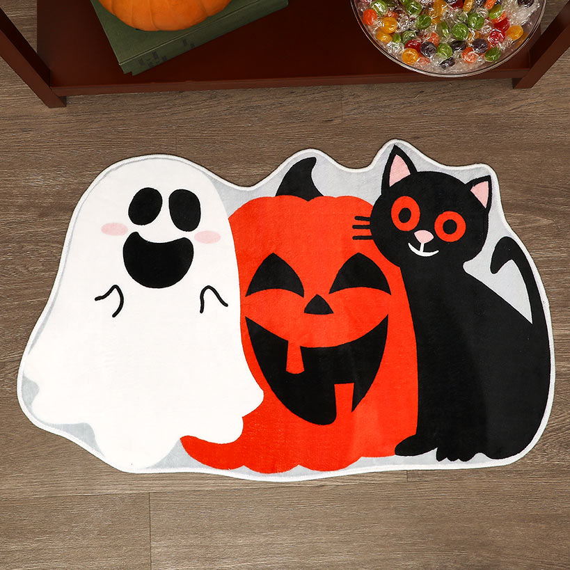 Halloween Themed Novelty Shaped Accent Kitchen Rug with Non-Skid Backing#select-rug_friends