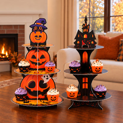 Halloween Spooktacular Dessert or Cupcake Display Stand 3-Tier