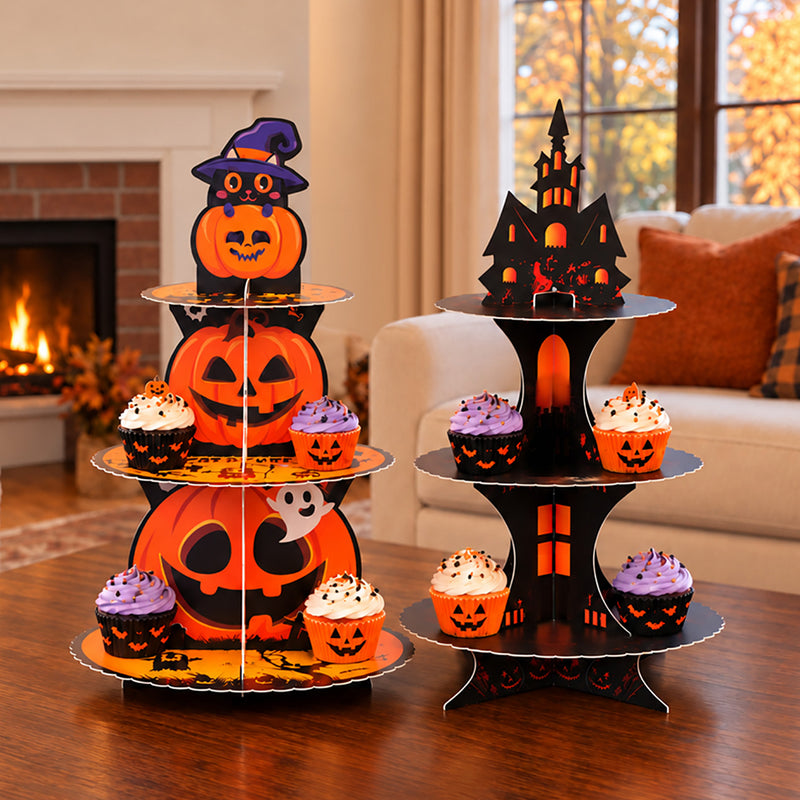 Halloween Spooktacular Dessert or Cupcake Display Stand 3-Tier
