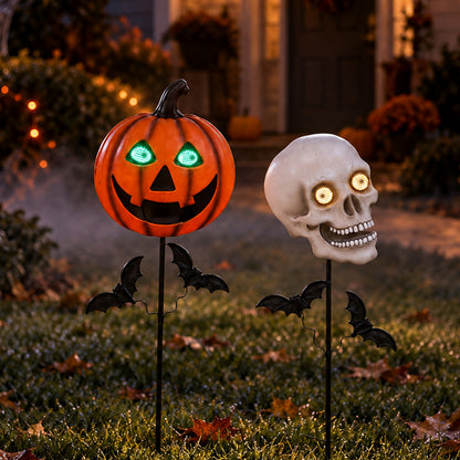 Halloween Stake Animated Jack-O'-Lantern or Skull
