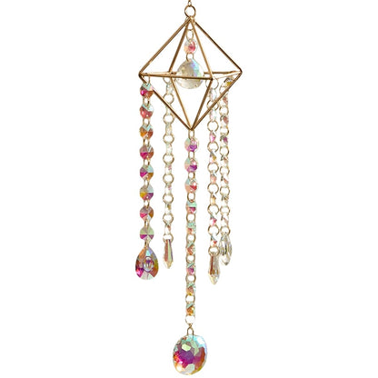 Glass Hanging Suncatcher- Decorative Art Glass Window Decor