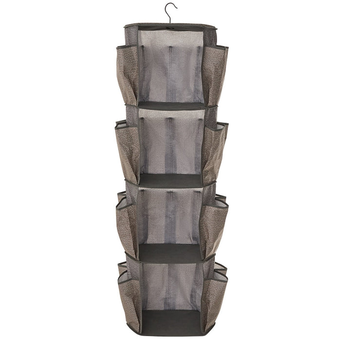 Collapsible Rotating Closet Storage Organizer - 4-Tiers | The Lakeside ...