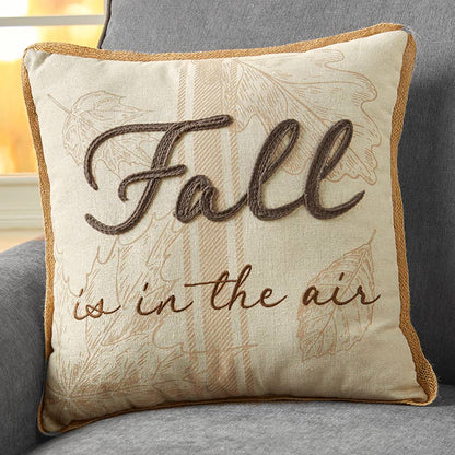 Sherpa Pumpkin-Shaped or Embroidered Autumn Accent Pillow