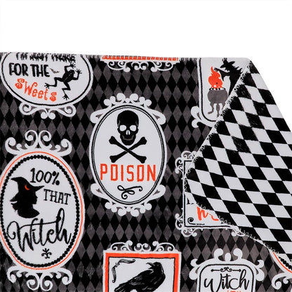 Haunted Walls Reversible Heavyweight Cozy Polyester Flannel Throw Blanket