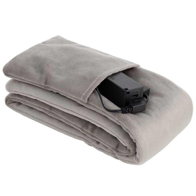 Neck Heated Scarf With Power Bank Black Or Grey#select-color_grey