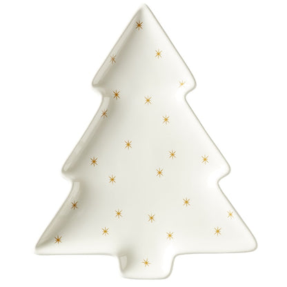 Christmas Tree Shaped Holiday Plate