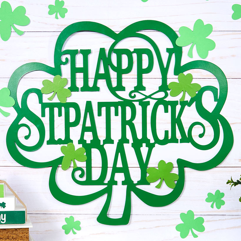 Valentine's And St Patrick's Festive Metal Wall Sign#select-sign_happy-st.-patrick's-day