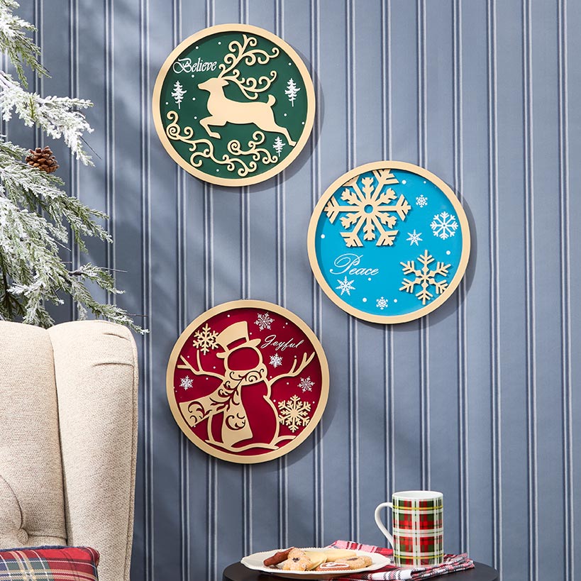 Holiday Wall Art Trio