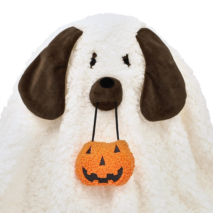 Howl-o-Ween Ghost Dog Halloween Decorative Pillow