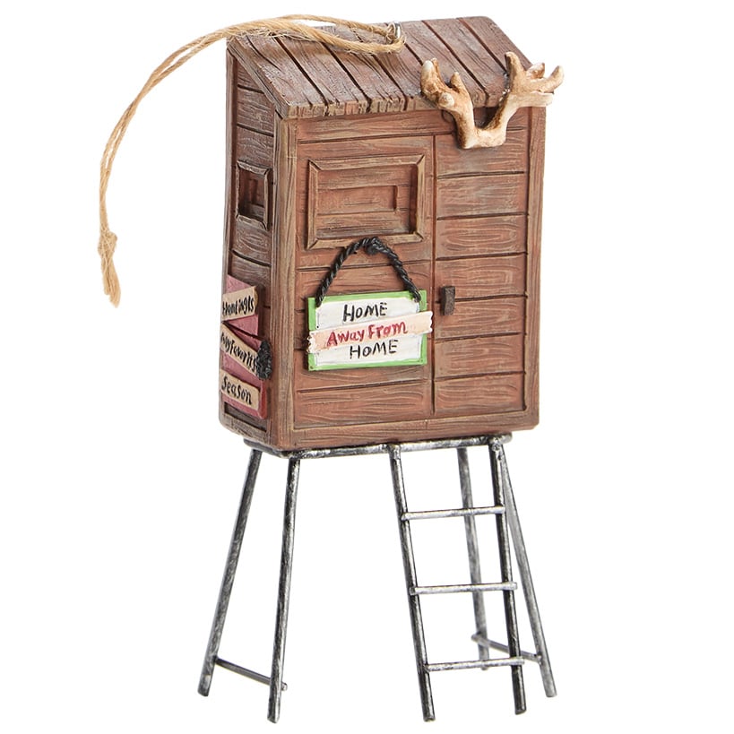 Christmas Hunting Blind Ornament - Camo or Home Away