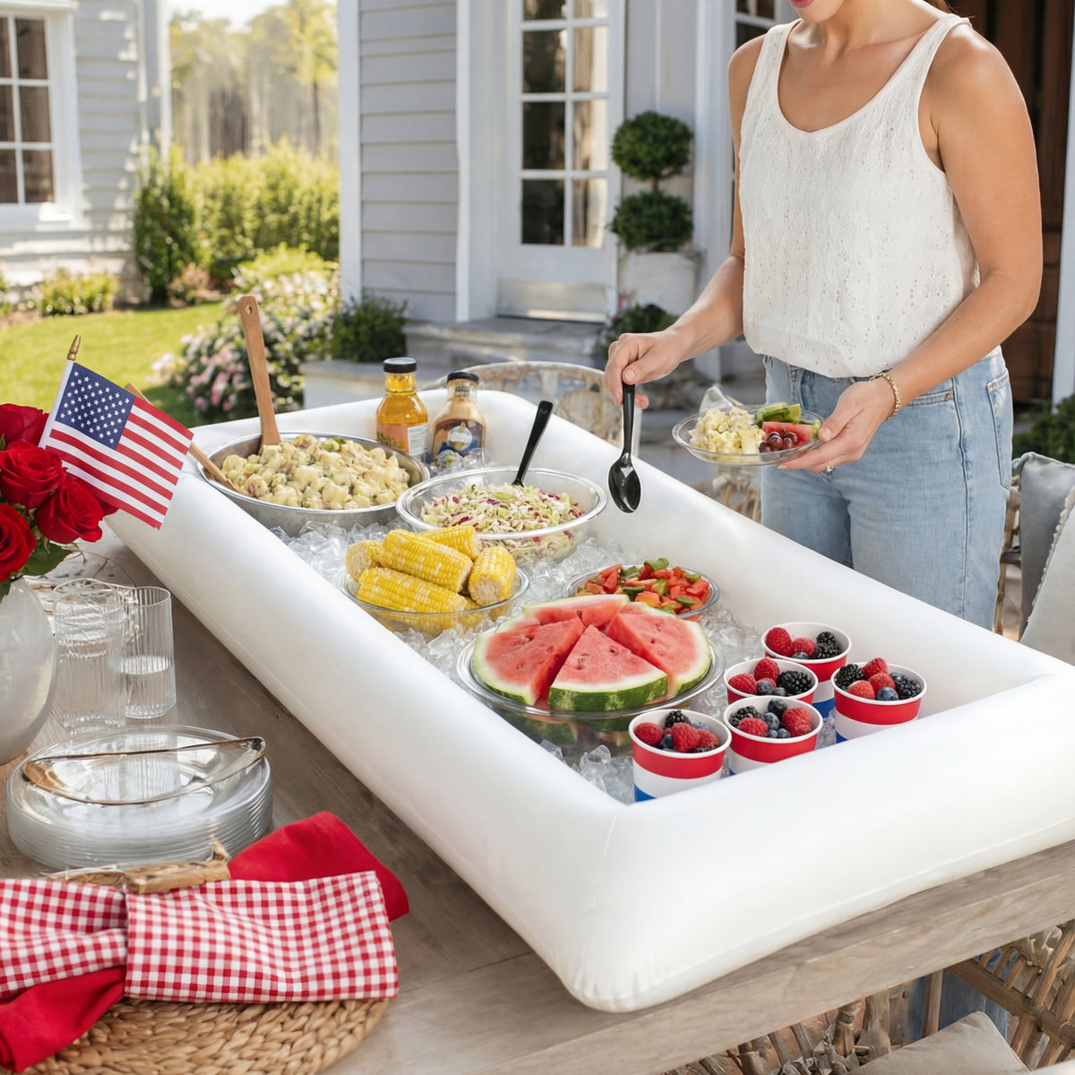 Inflatable Buffet Cooler - Party, BBQ, Outdoor | The Lakeside Collection