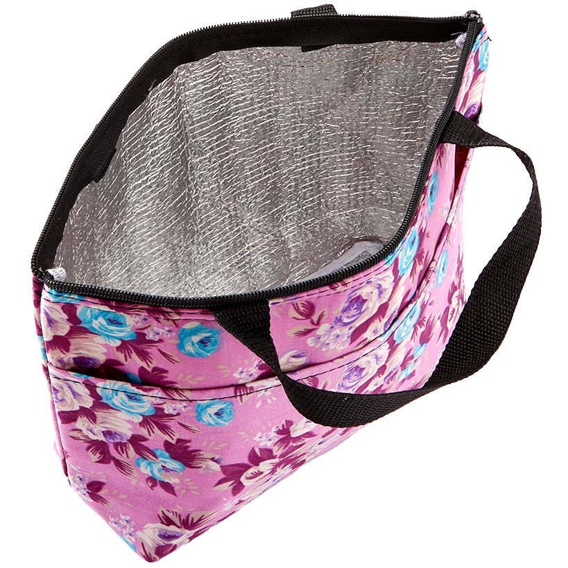 Insulated Reusable Cooler Tote Bag Floral