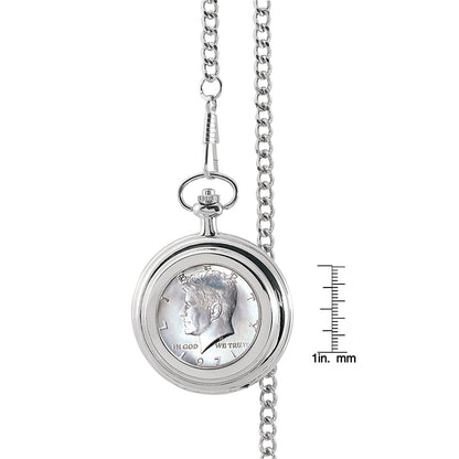 Personalized JFK Half-Dollar Coin Pocket Watch