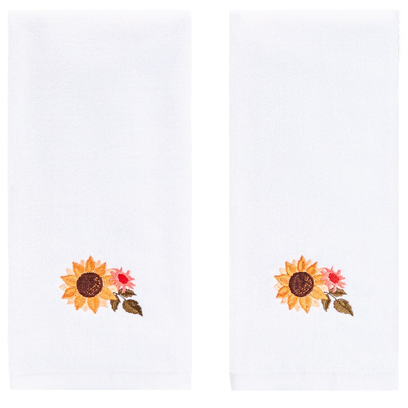 Jacobean Sunflower Shower Curtain, Bath Rug, Hand Towels, or Hooks
