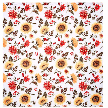 Jacobean Sunflower Shower Curtain, Bath Rug, Hand Towels, or Hooks