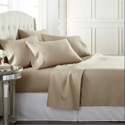 4-Piece Set: 100% Egyptian-Quality Cotton 1000 Thread Count Deep Pocket Luxury Sheets