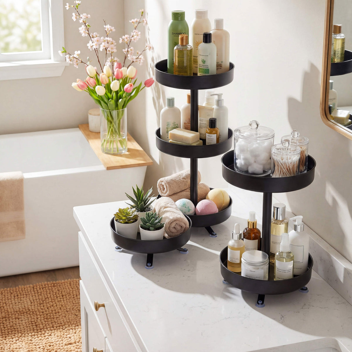 Rotating Storage Stand Kitchen Rotating Storage Rack | The Lakeside Collection