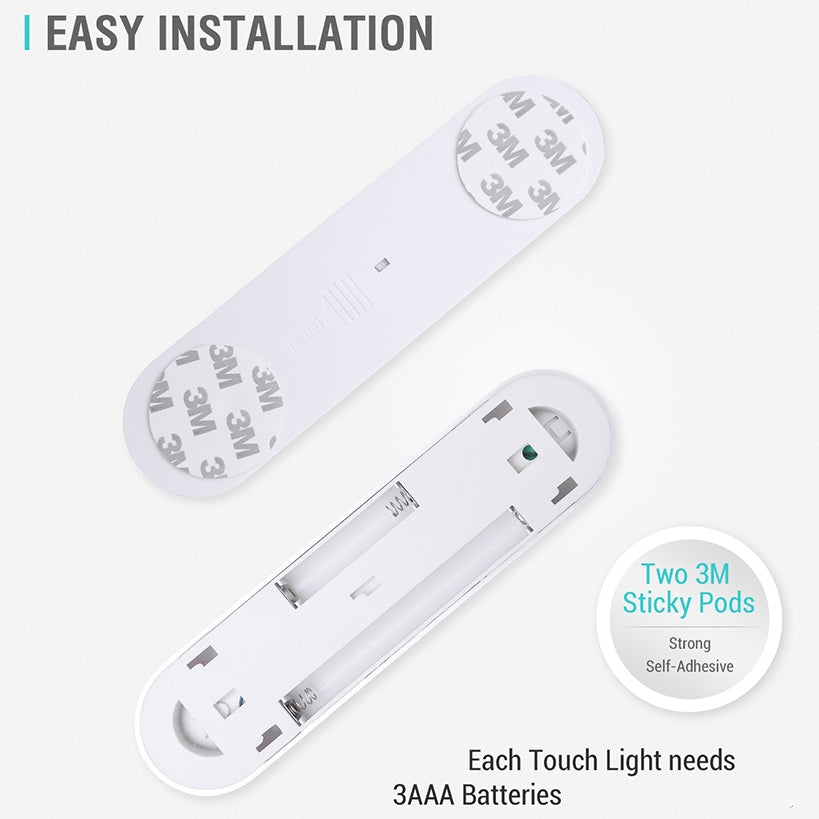 Tap Closet Lights One Touch Light Battery Operated Stick On