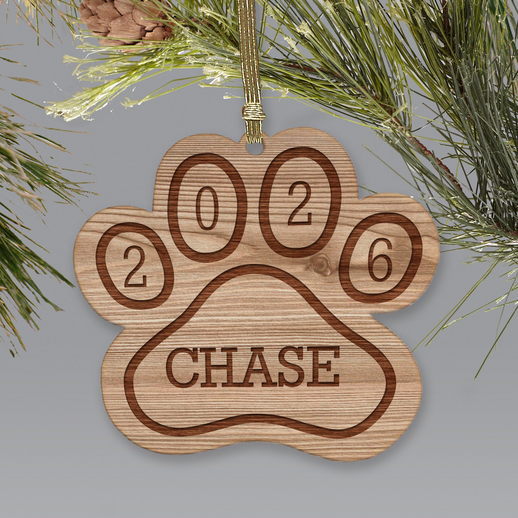 Personalized Pet Wood Ornament