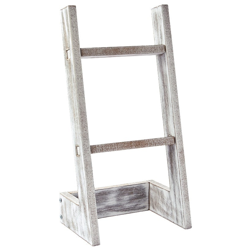 Countertop Ladder Wooden Towel Holder - For Kitchen or Bathroom