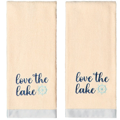 Lake Time Hand Towels, Set of 2