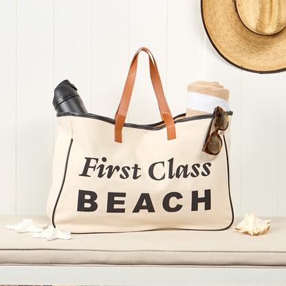 Women's Large Canvas Beach Tote Bag