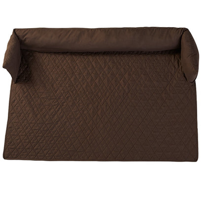 Quilted Pet Bed with Headrest