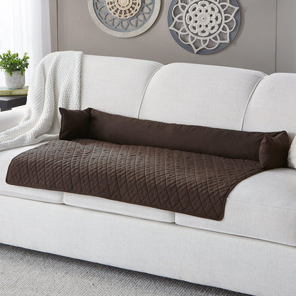Quilted Pet Bed with Headrest