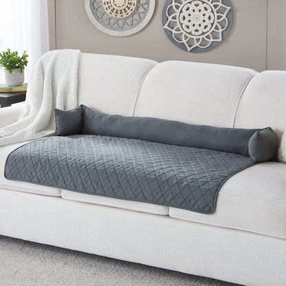 Quilted Pet Bed with Headrest