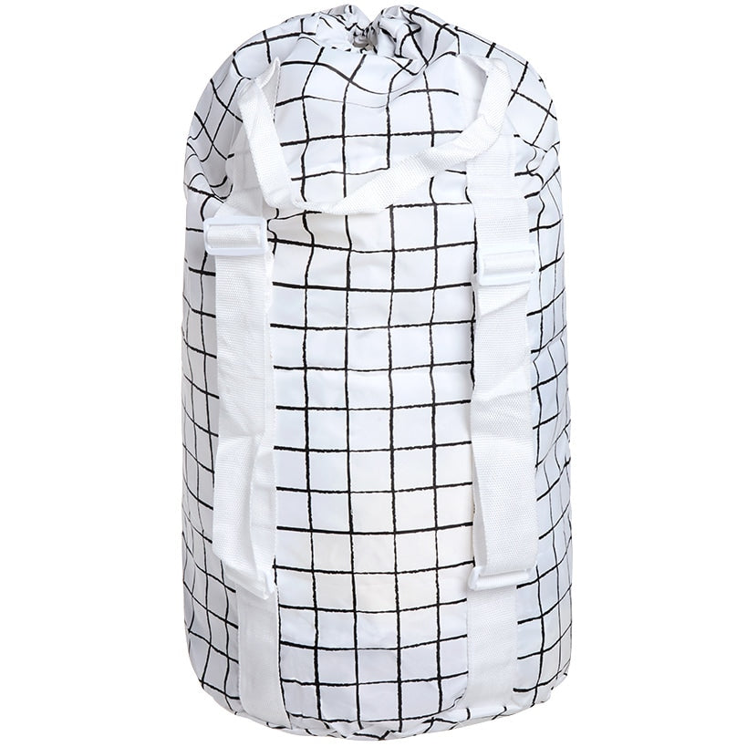 Laundry Hamper Backpack for Clothes#select-color_black-and-white-grid