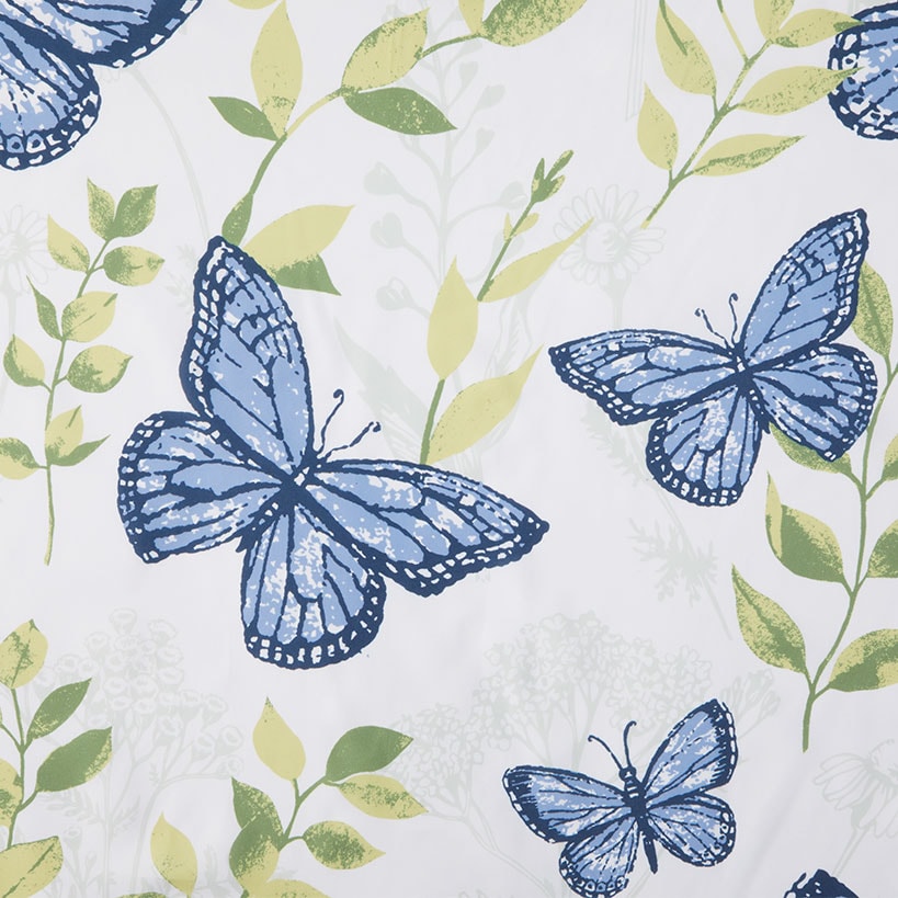Lavender Luster Butterfly Valance or Shower Hooks Set of 12