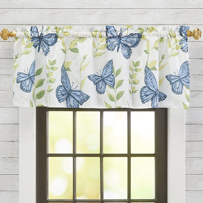 Lavender Luster Butterfly Valance or Shower Hooks Set of 12