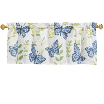 Lavender Luster Butterfly Valance or Shower Hooks Set of 12