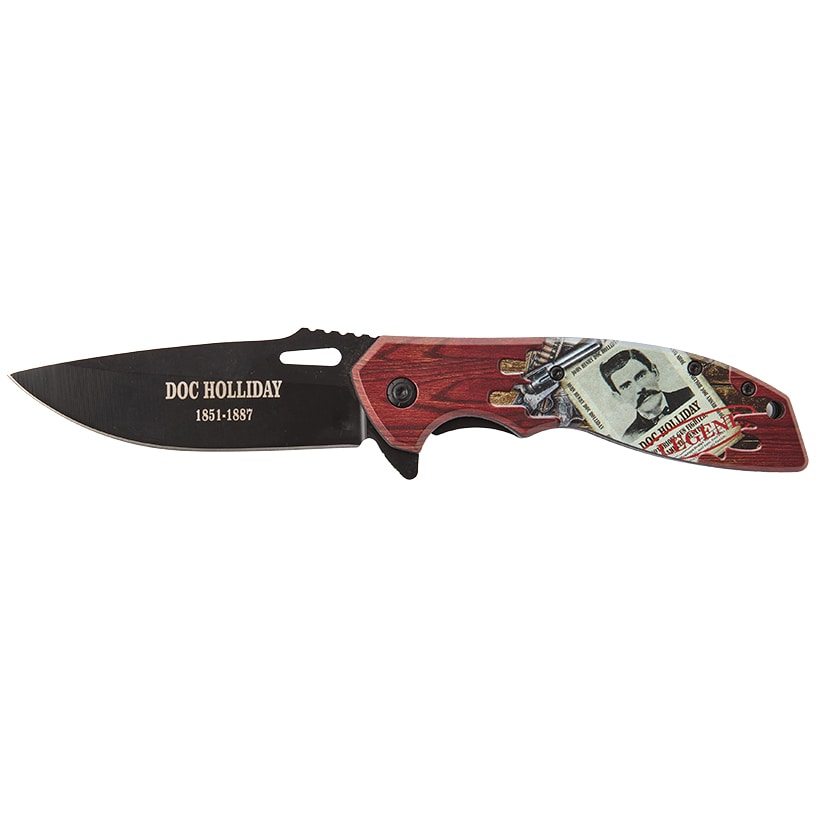 Folding Knife - Legends Of The West, Spring-Assisted, Drop Point Blade
