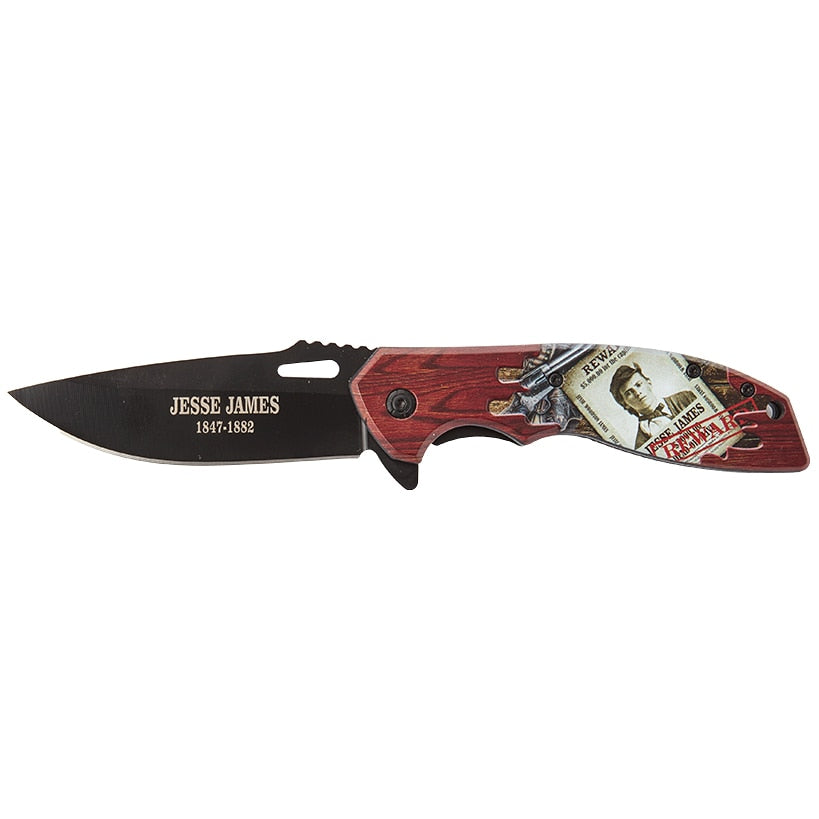 Folding Knife - Legends Of The West, Spring-Assisted, Drop Point Blade