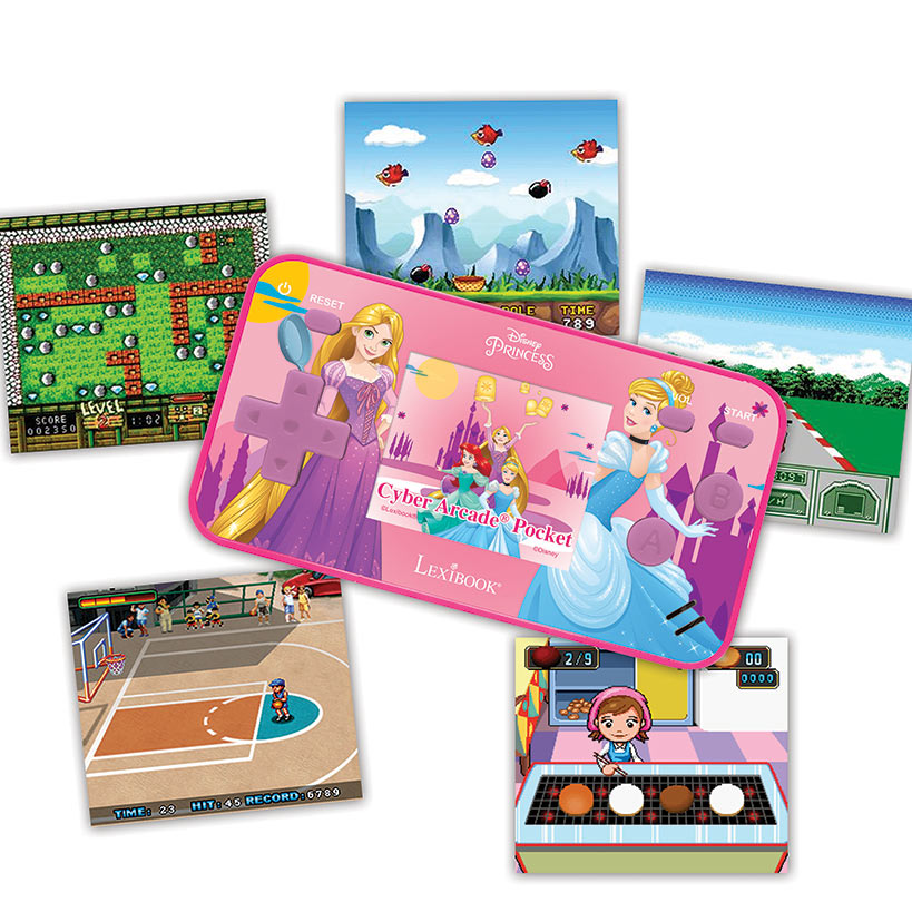 Handheld Licensed Cyber Arcade With 140 Games#select-arcade_disney-princess