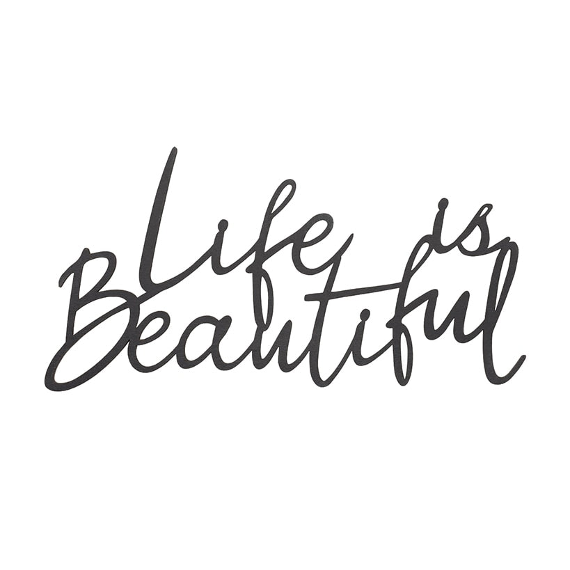 Life is Beautiful Wood Plaque