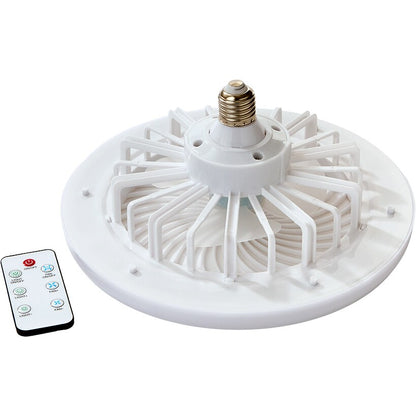 Light Socket Ceiling Fan With LED Light And Remote For Indoor Use