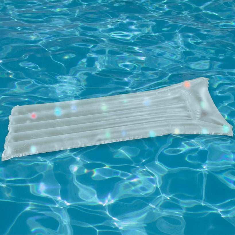 Light-Up Inflatable Pool Float-Water Fun with 20 Colorful LED Lights