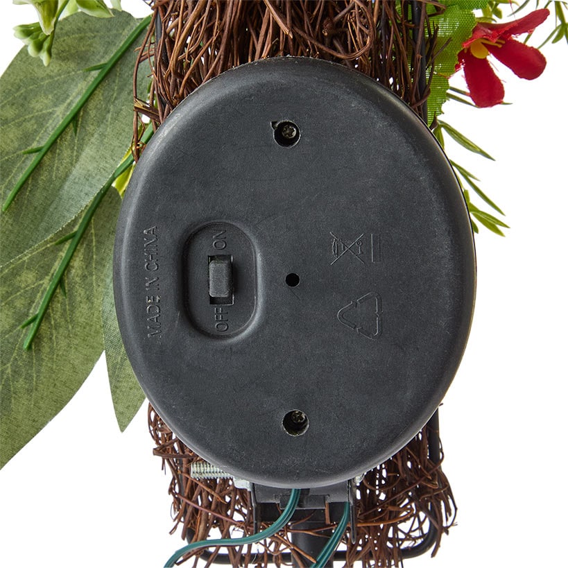 Solar Lighted Flower Garden Cross Stake#select-color_blue