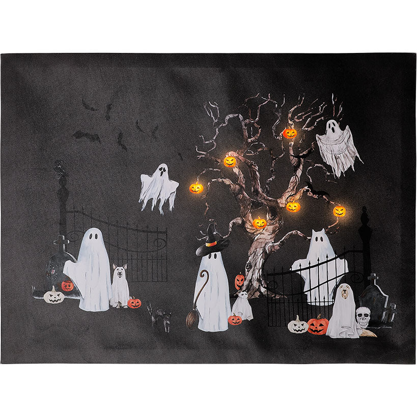 Ghosts Galore Halloween Tabletop Decor and Wall Art Bundle