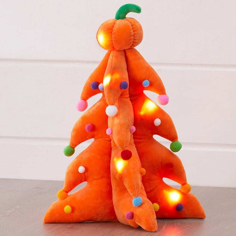 Lighted Plush Halloween Harvest Retro Tree#select-tree_orange-tree