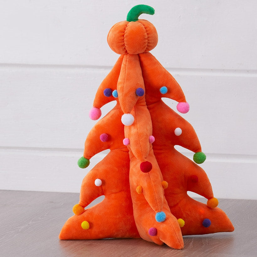 Lighted Plush Halloween Harvest Retro Tree#select-tree_orange-tree