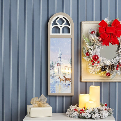 Battery-Operated Holiday Lighted Wall Art