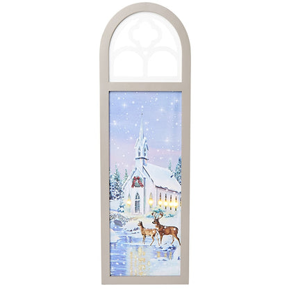 Battery-Operated Holiday Lighted Wall Art