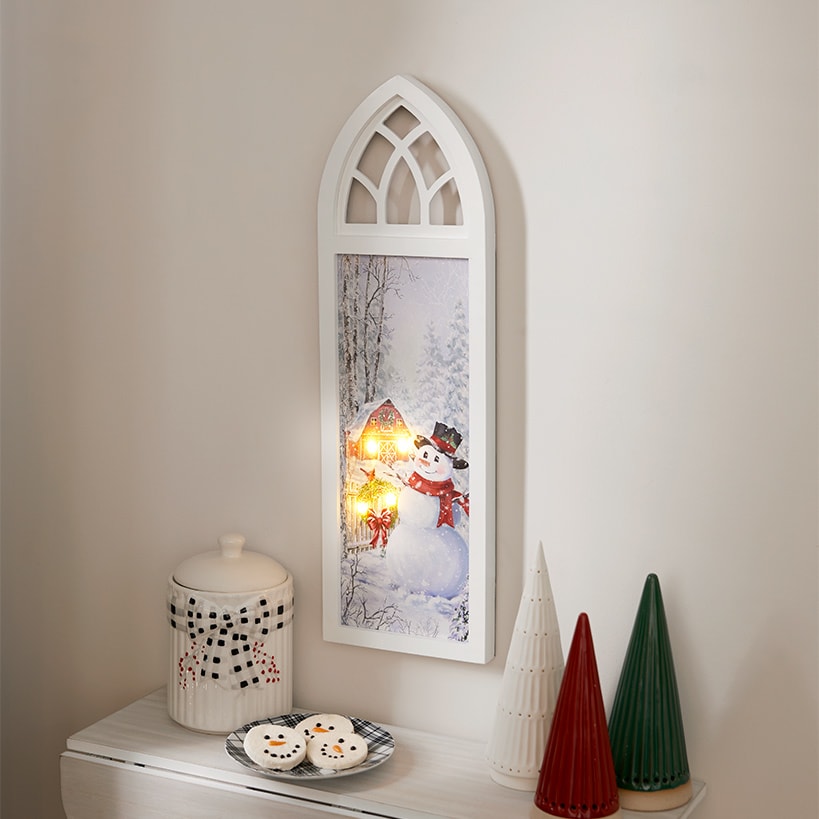 Battery-Operated Holiday Lighted Wall Art#select-design_snowman